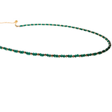 Emerald beaded necklace