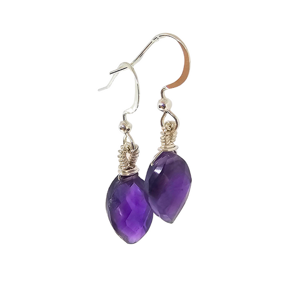 Amethyst earrings
