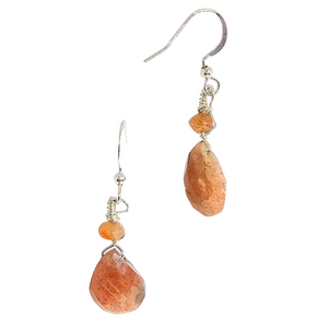 Sunstone earrings