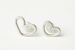 Sterling Heart studs