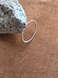 Opal stacking ring Sterling silver