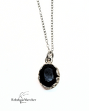 Black Sapphire Necklace