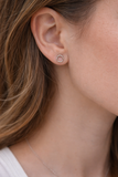 Sterling silver twist studs