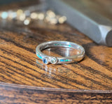 Opal and Sapphire ring