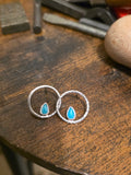 Turquoise stud earrings