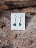 London Blue topaz dangle earrings