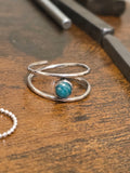 Amazonite ring sterling silver