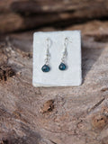 London Blue topaz dangle earrings