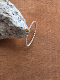 Opal stacking ring Sterling silver