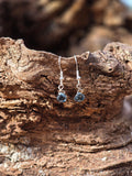 London Blue topaz dangle earrings
