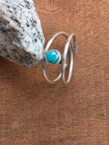 Amazonite ring sterling silver