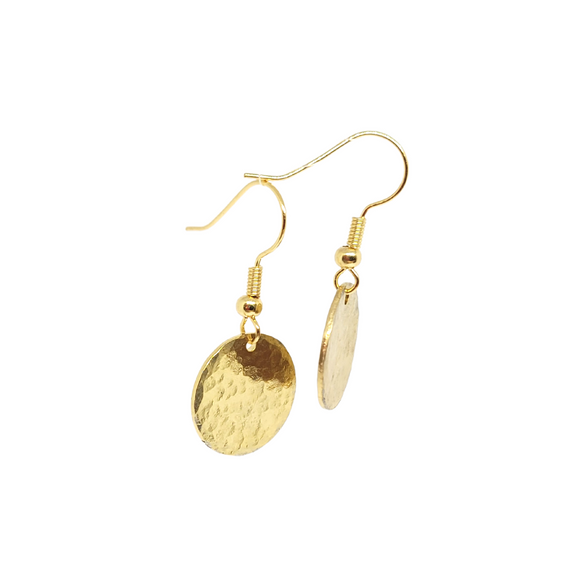 Gold textured earrings, gainesville florida, luxury jewelry, fashion jewelry, stainless steel jewelry
