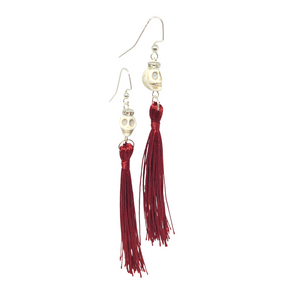 Red Skull Earrings