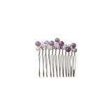 Hair Comb with amethyst stones