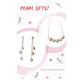 White pearl ear jackets