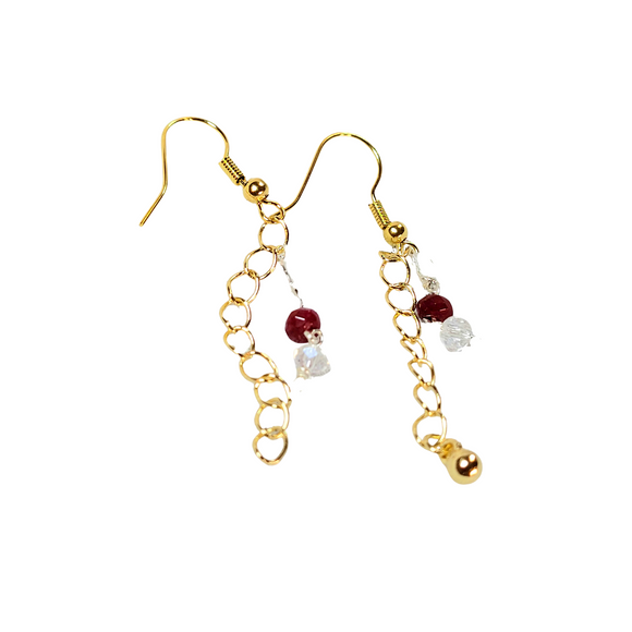 Ruby Dangle Earrings
